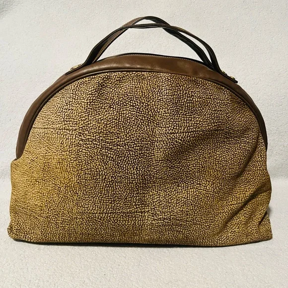 Borbonese Redwall Quail Suede Handbag - Picture 3 of 10